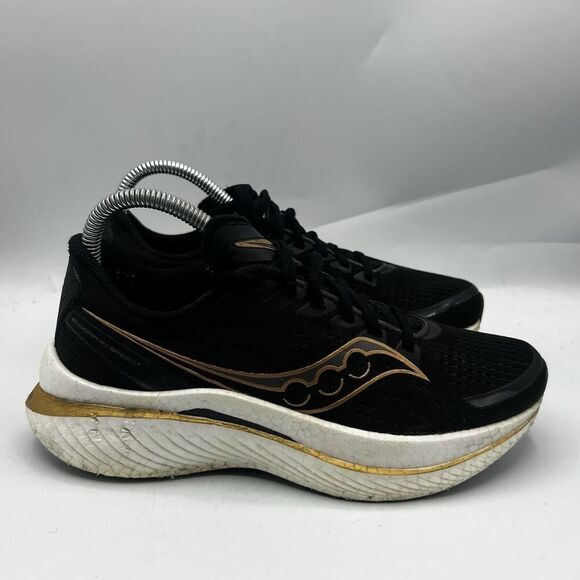 Saucony Endorphin Speed 3 Womens Size 7.5 Black White Running Shoes S10756-10 - Picture 1 of 13